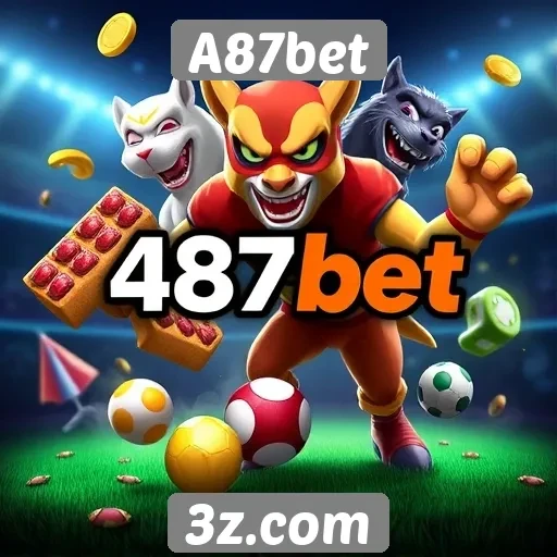 Variedade de jogos disponíveis na plataforma A87bet